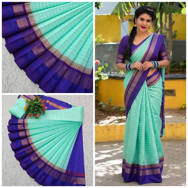 Korvai Border Silk Cotton Sarees