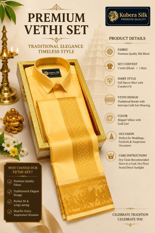 Pattu Dhoti Shirt