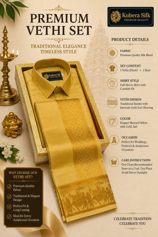Pattu Dhoti Shirt