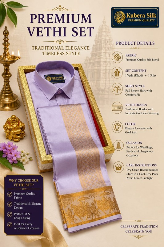 Pattu Dhoti Shirt