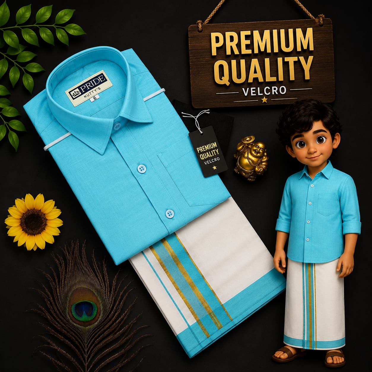 Kids Dhoti Shirt
