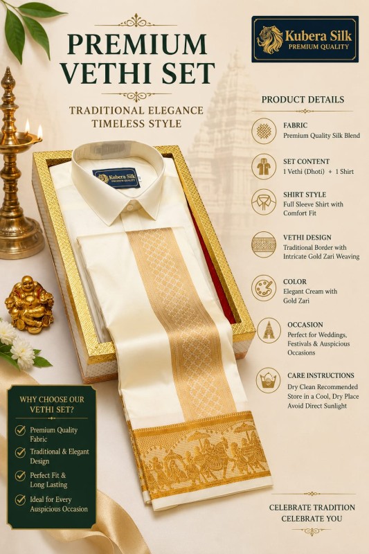 Pattu Dhoti Shirt