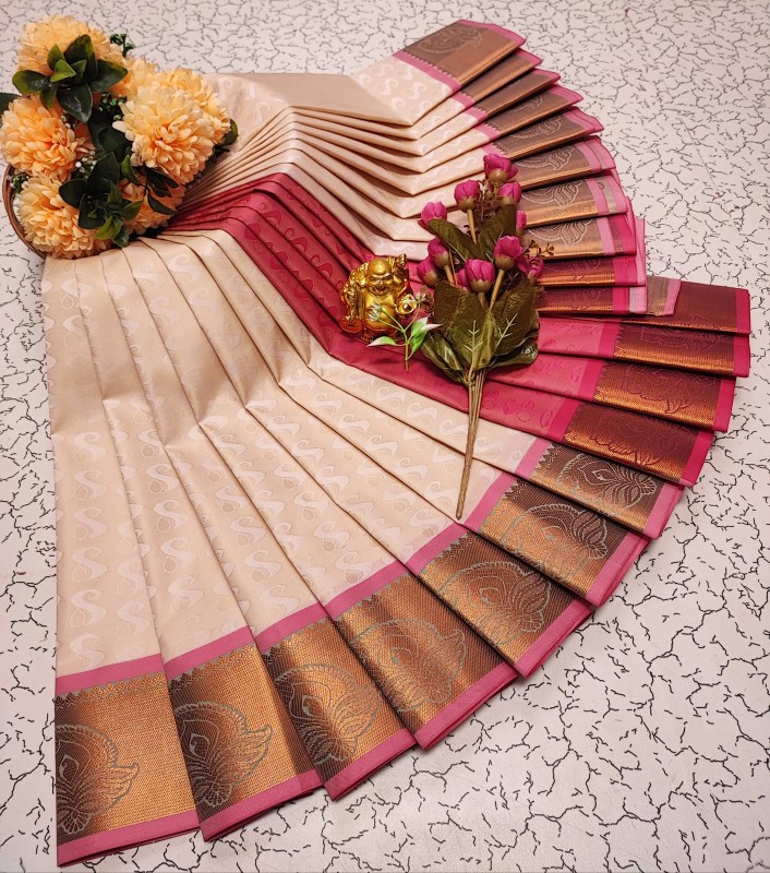 3D Embossed Pattu Sarees