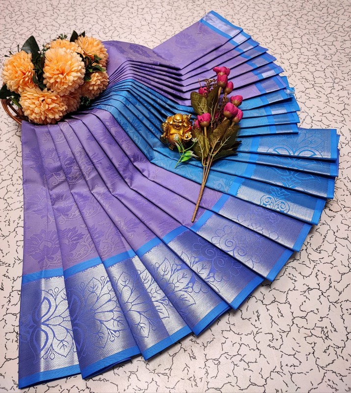 3D Embossed Pattu Sarees