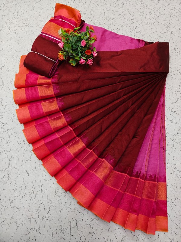 Korvai Border Silk Cotton Sarees