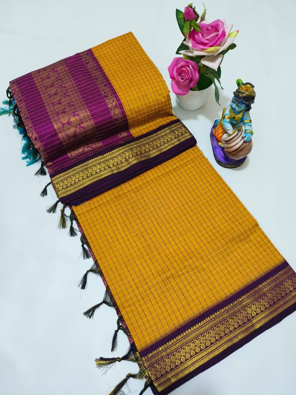 Checked Kalyani Cotton