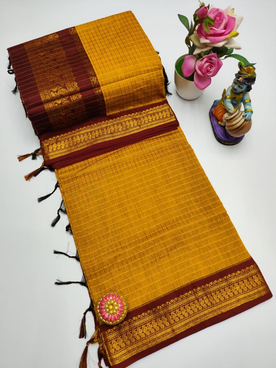 Checked Kalyani Cotton