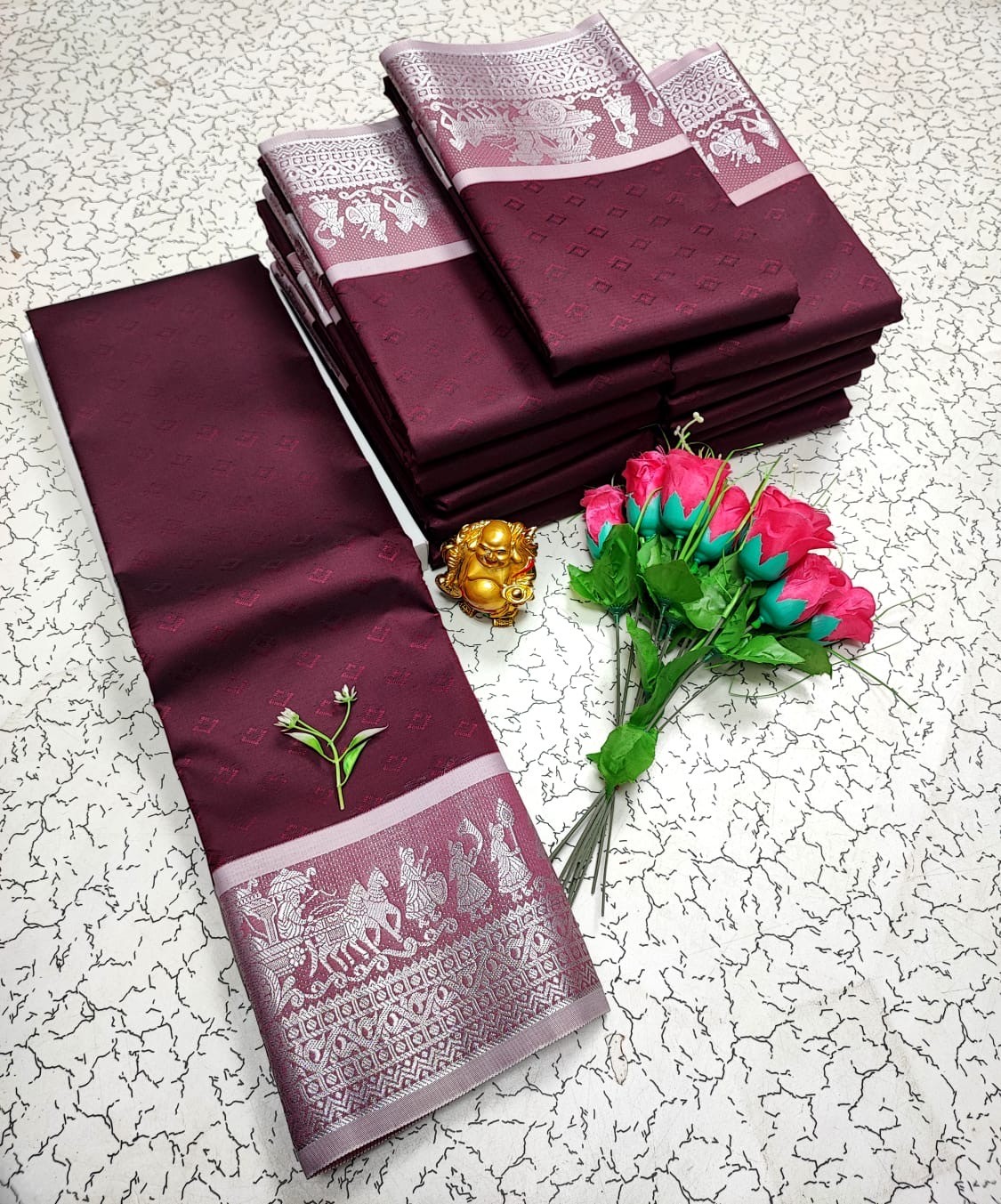 3D Embossed Sarees